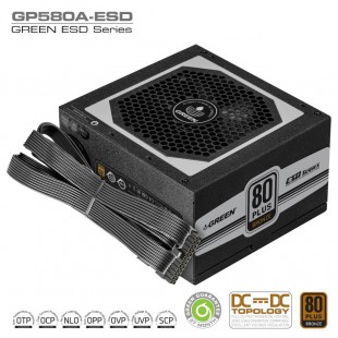 منبع تغذیه کامپیوتر گرین مدل GP580A-ESD