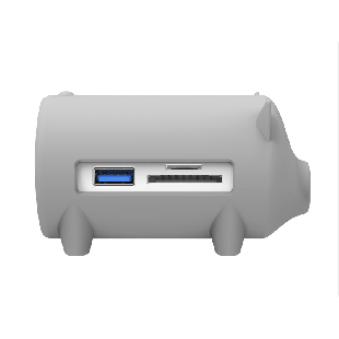 ORICO H4018-U3 Pig-shape USB3.0 to USB3.0 * 3 / TF / SD HUB