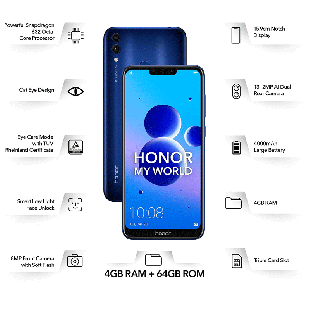 گوشی موبایل هوآوی مدل Honor 8C ظرفیت 64 گیگابایت با 18 ماه گارانتی