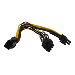 کابل تبدیل برق 6 پین نر به دو 8 پین ماده 50 سانتی متری