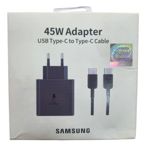 شارژر 45 وات اصلی سامسونگ به همراه کابل دو سر تایپ سی