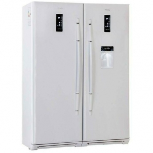 یخچال و فریزر دوقلوی هیمالیا مدل Ice Pool سفید چرمی نوفراست یخساز