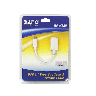 کابل تبدیل USB 3.1, Type-C/M به USB3.0 A/F  0.15m  OTG بافو مدل BF-H389