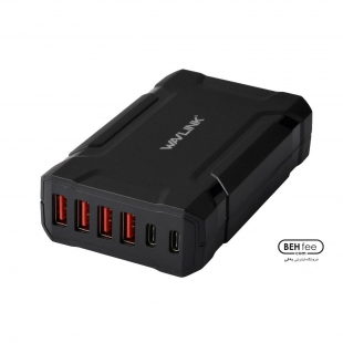 هاب شارژر 6 پورت USB+Type-C ویولینک مدل WL-UH1062PC2