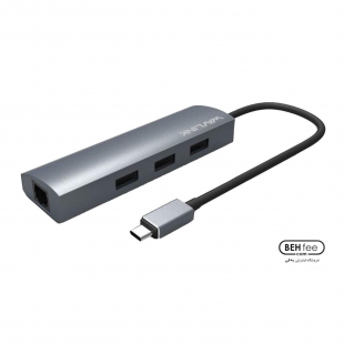 تبدیل USB C به Lan Gigabit و هاب WL-UH3031GC ویولینک