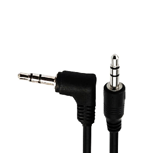 کابل انتقال صدای 3.5 میلی متری بافو طول 1 متر 90 degree