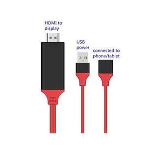 کابل تبدیل مادگی 2.0 USB به HDMI یک متری