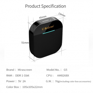 دانگل گیرنده بی سیم HDMI میراسکرین مدل G5