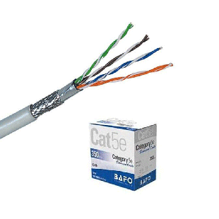 کابل شبکه Cat.5 SFTP بافو به طول 305 متر