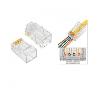 خرید سوکت کابل شبکه RJ45 Cat.6 بافو