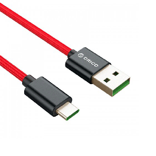 کابل Type-C اوریکو مدل KAC-10 با روکش الیاف پلاستیکی به طول 1 متر