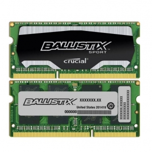 رم لپ تاپ کروشیال بالیستیکس اسپورت ۱۶ گیگابایت با فرکانس ۱۶۰۰ مگاهرتز