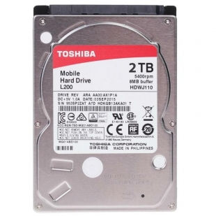 هارد دیسک لپ تاپ توشیبا سری ال ۲۰۰ با ظرفیت ۲ ترابایت
