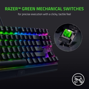 کیبورد ریزر BlackWidow V3 TKL GREEN Switch