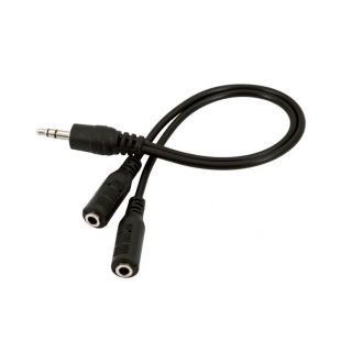 کابل تبدیل 1 به 2 AUX به طول 25 سانتی متر