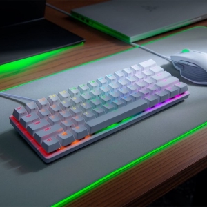 کیبورد بازی ریزر با سوئیچ بنفش مدل Razer Huntsman Mini