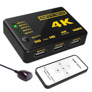 سوئیچ 5 به 1 hdmi ریموت دار 4K