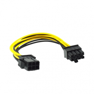 کابل تبدیل برق 6 پین به 8 پین گرافیک مدل VM طول 0.2 متر