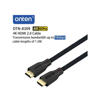 کابل HDMI ورژن 2.0 اونتن با طول 1.5 متر مدل ONTEN HDMI 4K Cable 1.5m OTN-8309