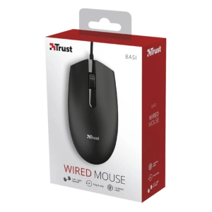 ماوس با سیم تراست مدل TRUST WIRED BASI