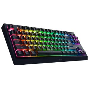 کیبورد بی‌سیم گیمینگ ریزر مدل Razer BlackWidow V4 TKL HyperSpeed