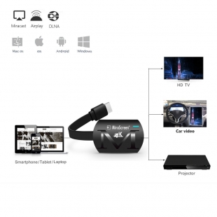 دانگل گیرنده بی سیم HDMI میراسکرین مدل G7 Plus با کیفیت 4K