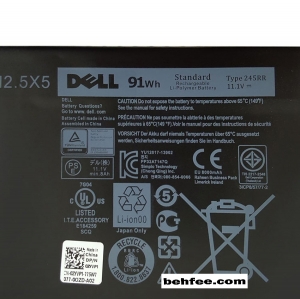 باطری لپ تاپ دل  مدل XPS 15-9560-245RR داخلی-اورجینال