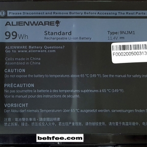 باطری لپ تاپ دل  مدل Alienware 15-R3_9NJM1 داخلی-اورجینال