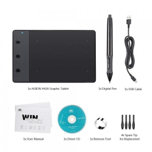 قلم نوری و تبلت گرافیکی هوئیون مدل H420