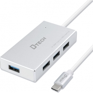 هاب Type-C به USB3 چهارپورت دیتک مدل DTECH DT-3308T