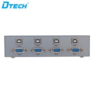 سوئیچ کی وی ام 4 به 1 دیتک  DTECH DT-7017 KVM Switch 4X1