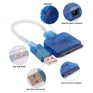 تبدیل usb2 به sata دیتک DTECH DT-5025 USB 2.0 TO SATA CABLE