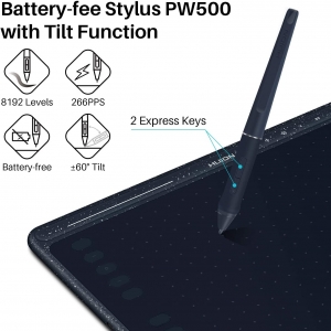قلم نوری هویون Huion HS611 Graphics Drawing Tablet Android Supported Pen Tablet