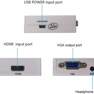 تبدیل  HDMI به VGA پاور دار