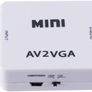 تبدیل AV به VGA ونتولینک مدل MINI با خروجی AUX صدا