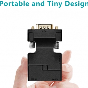 تبدیل کانکتور  VGA به HDMI با صدا و پاور