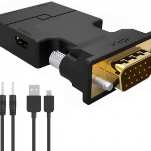 تبدیل کانکتور  VGA به HDMI با صدا و پاور