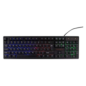 کیبورد گیمینگ ارگونمیک بک لایت مدل R-6300 USB Wired Keyboard Gaming