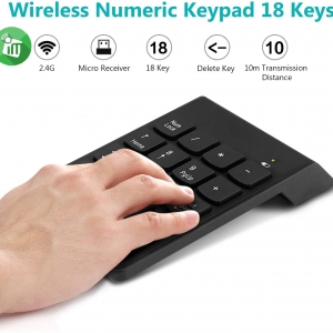 کیبورد  ماشین حساب مدل K20 Mini Wireless Numeric Keypad