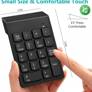 کیبورد  ماشین حساب مدل K20 Mini Wireless Numeric Keypad