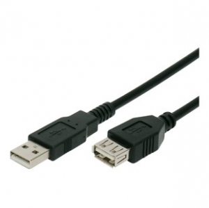 کابل افزایش طول USB کی نت پلاس به طول 5 متر Knet plus USB 2.0 Extension 5m cable