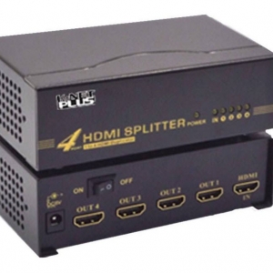 اسپلیتر  4 پورت HDMI کی نت پلاس مدل knet plus HDMI 1.4 3D Splitter 1×2 with Adaptor KPS644