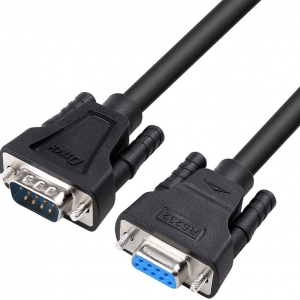 کابل  سریال RS232 دیتک مدل DT-9005B DTECH 1.5ft COM Port Serial Cable Male to Female RS232 Extension