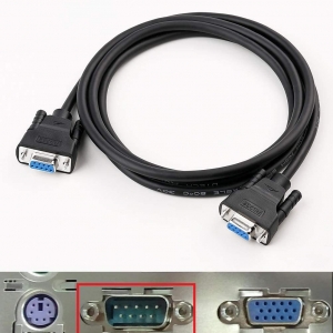 کابل سریال RS232 دیتک مدل dt-9005c DTECH 1.5 ft Straight Through Serial DB9 Cable Female to Female 9 Pin