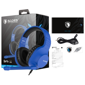 خرید هدست مخصوص بازی سادس SADES   Spirits Blue Gaming Headset