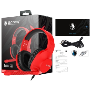 خرید هدست مخصوص بازی سادس SADES   Spirits Red Gaming Headset