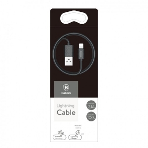 کابل USB به لایتنینگ باسئوس  Baseus Yaven Lightning Cable For Apple 1M Black N