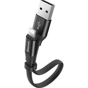 کابل USB به لایتنینگ باسئوس Baseus Nimble Portable Cable For Apple 23CM Black