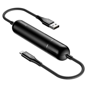 پاور بانک و کابل شارژ لایتنینگ باسئوس Baseus Energy Two-in-one Power Bank Cable Black