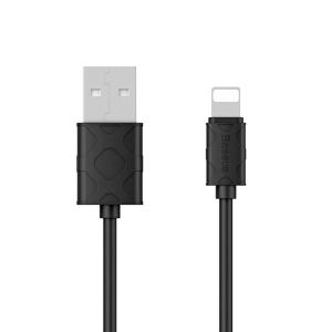 کابل USB به لایتنینگ باسئوس  Baseus Yaven Lightning Cable For Micro 1M Black N